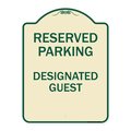 Signmission Reserved Parking Designated Guest Heavy-Gauge Aluminum Architectural Sign, 24" x 18", TG-1824-23153 A-DES-TG-1824-23153